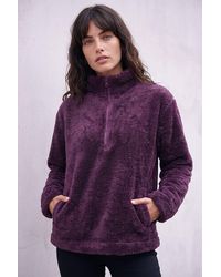 Roman - Sherpa Zip Neck Fleece Jacket - Lyst