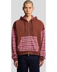 Lyle & Scott - Contrast Check Zip Hoodie - Lyst
