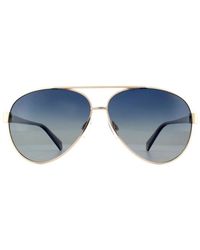 Polaroid - Aviator Light Gradient Polarized Sunglasses Metal - Lyst