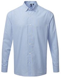 PREMIER - Maxton Checked Long-Sleeved Shirt (Light/ - Lyst