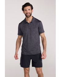 Mountain Warehouse - 'Agra' Striped Polo T-Shirt Sun Protection Sweat Wicking Tee Nylon - Lyst