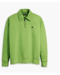 Levi's - Levi's Lacoste Lettering Embroidered Collared Neck Long Sleeve Sweatshirt - Lyst