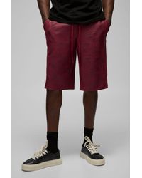 BoohooMAN - Antique Suedette Elasticated Waist Jorts - Lyst