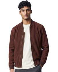 Infinity Leather - Goat Suede Ma-1 Bomber Jacket-Antalya - Lyst