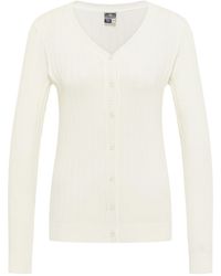 Dreimaster - Vest Met Knopen Wolwit - Lyst