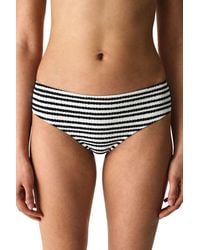Penti - Ringel Striped Textured Mid-Rise Bikini Bottom - Lyst
