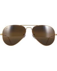 Ray-Ban - Aviator Polished Polarized Rb3025 Metal - Lyst