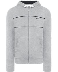 Ben Sherman - Logo Grijs Track Jacket - Lyst