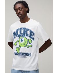 BoohooMAN - Regular Monsters Inc. License Print T-Shirt - Lyst