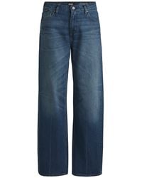 BOSS - Wide Leg Boyfriend Jeans - Lyst