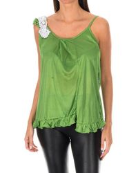 Armand Basi - Thin Strap Top With Ruffle Bdm0426 - Lyst