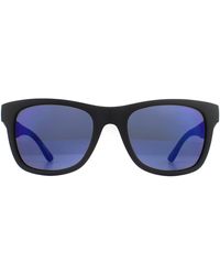 Lacoste - Rectangle Matte Gradient Folding Sunglasses - Lyst