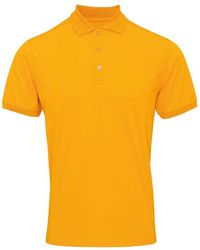 PREMIER - Coolchecker Pique Short Sleeve Polo T-Shirt (Sunflower) - Lyst