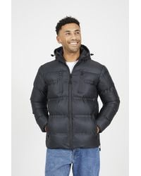 Brave Soul - Heat Sealed Hooded Padded Jacket - Lyst