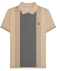 Lambretta - Contrast Panel Vintage Polo Shirt Cotton - Lyst