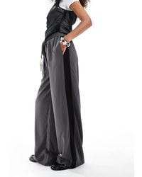ASOS - Pull On Trousers With Contrast Panel - Lyst