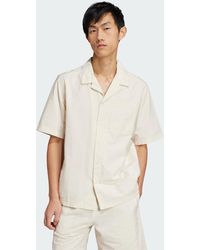 adidas Originals - Essentials Seersucker Short Sleeve Shirt - Lyst
