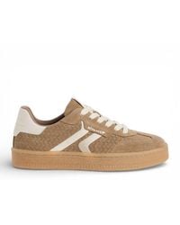 Tamaris - Leather Stripes Trainers Sneaker Shoes - Lyst