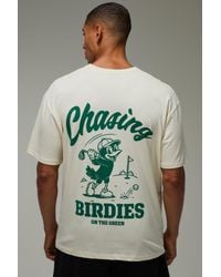 BoohooMAN - Active Chasing Birdies Golf Oversized T-Shirt - Lyst