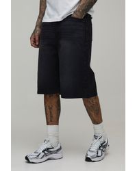 BoohooMAN - Tall Essential Relaxed Fit Denim Jorts - Lyst