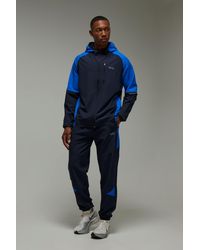 BoohooMAN - Active Colour Block Stretch Woven Regular Fit Tracksuit - Lyst