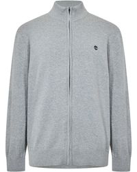 Timberland - Zip Neck Funnel High Collar Long Sleeve Sweater - Lyst