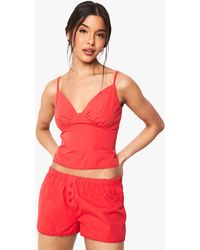 Boohoo - Ruched Bust Cami - Lyst