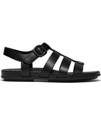Fitflop - Gracie Rubber-Buckle Fisherman Sandals All Leather - Lyst