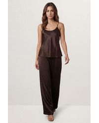 MissPap - Textured Satin Open Back Cami Top - Lyst
