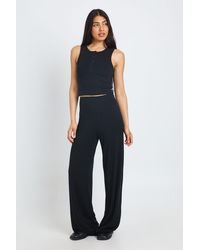 Boohoo - Tall Everyday Jersey Wide Leg Trouser - Lyst
