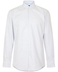 BOSS - Spread Collar Long Sleeve Oxford Shirt - Lyst