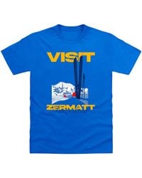 Park Fields - Pierce Archive Visit Zermatt Graphic T-Shirt Bright - Lyst