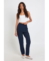 Boohoo - Tall High Waist Tapered Tailored Suit Trousers - Lyst