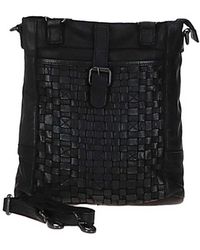 Ashwood Leather - 'Perfezione' Vintage Woven Shoulder Bag - Lyst