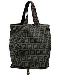 Fendi - Pre-Owned Zucca Canvas And Nylon Foldable Tote - Lyst