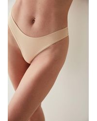 Penti - Mid-Waist Cotton Jersey Thong - Lyst