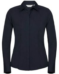 Russell - Collection /Ladies Poplin Fitted Long-Sleeved Formal Shirt - Lyst