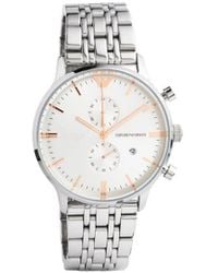 Emporio Armani - Ar1933 Ss Dial Chronograph Bracelet Watch - Lyst