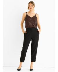 Gini London - Ankle Grazer Cigarette Tailoring Trousers - Lyst