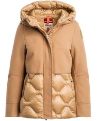 Parajumpers - Nadine Camel Down Jacket Wool - Lyst