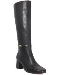 Dune - Sanna Snaffle Trim Knee High Block Heeled Boots - Lyst