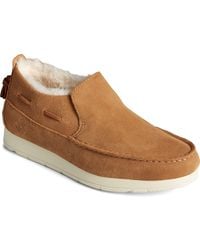 Sperry Top-Sider - Moc-Sider Slip On Ladies Shoes Suede - Lyst