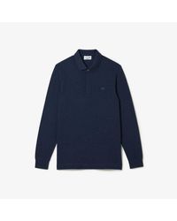 Lacoste - Smart Paris Long Sleeve Stretch Cotton Polo Shirt - Lyst