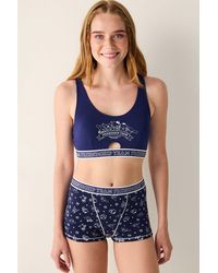 Penti - Printed Cotton Jersey Bralette - Lyst