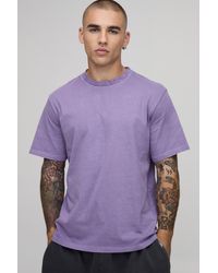 BoohooMAN - Essential Washed Boxy Heavyweight T-Shirt - Lyst