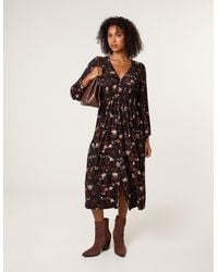 Blue Vanilla - Button Front Midi Dress - Lyst