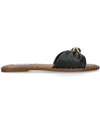 Steve Madden - Leather Dipsy Sandals - Lyst