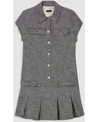 Karen Millen - Spring Tweed Tailored Mini Dress - Lyst