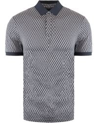 Emporio Armani - Emporio Printed Polo Shirt Cotton - Lyst