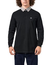 Weekend Offender - Walker Long Sleeve Polo Shirts Mid House Check Casual Tee - Lyst